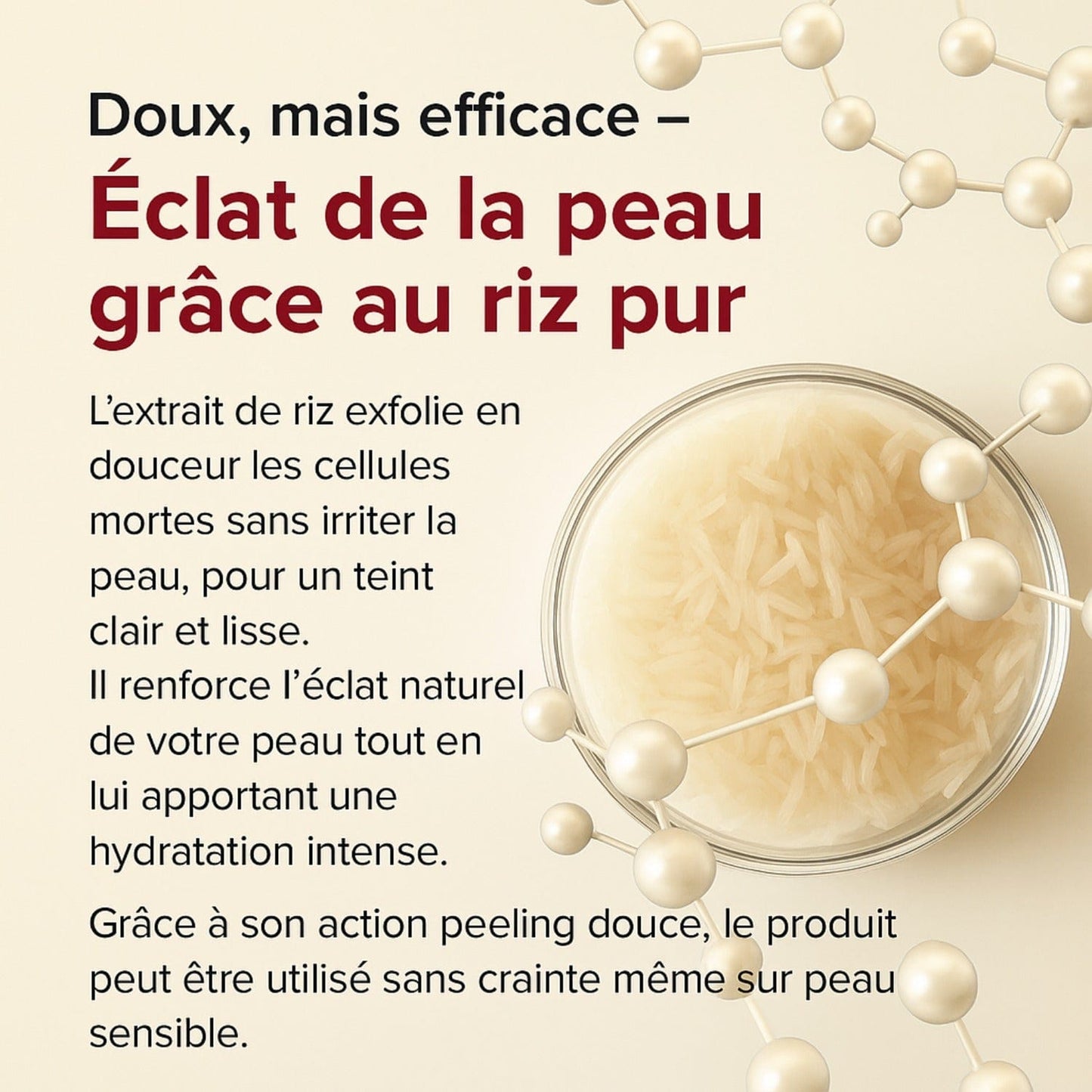 ONAÉ - Exfoliant Doux au Riz Blanc & Noir