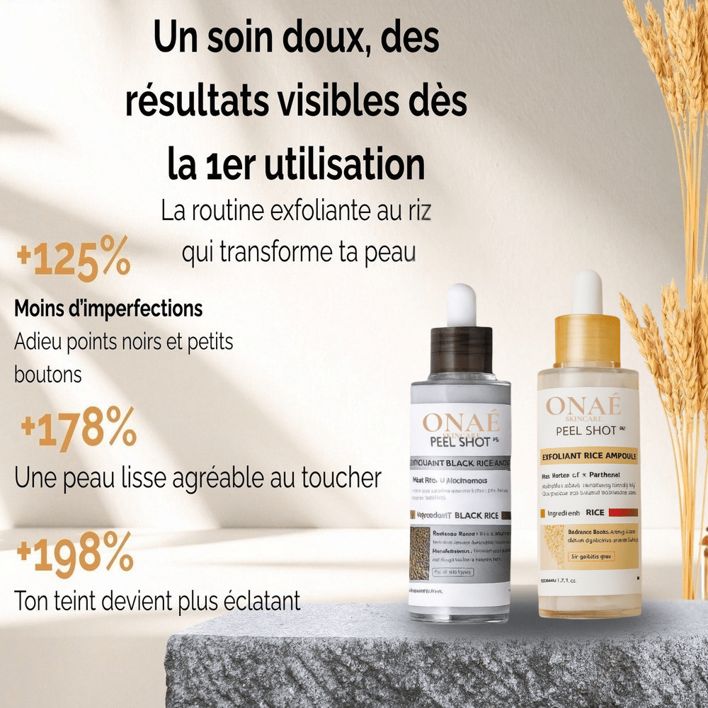 ONAÉ - Exfoliant Doux au Riz Blanc & Noir