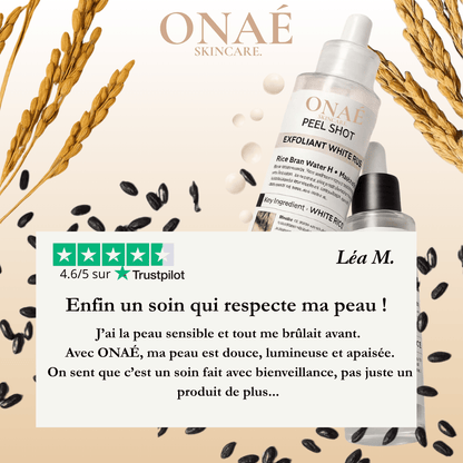 ONAÉ - Exfoliant Doux au Riz Blanc & Noir